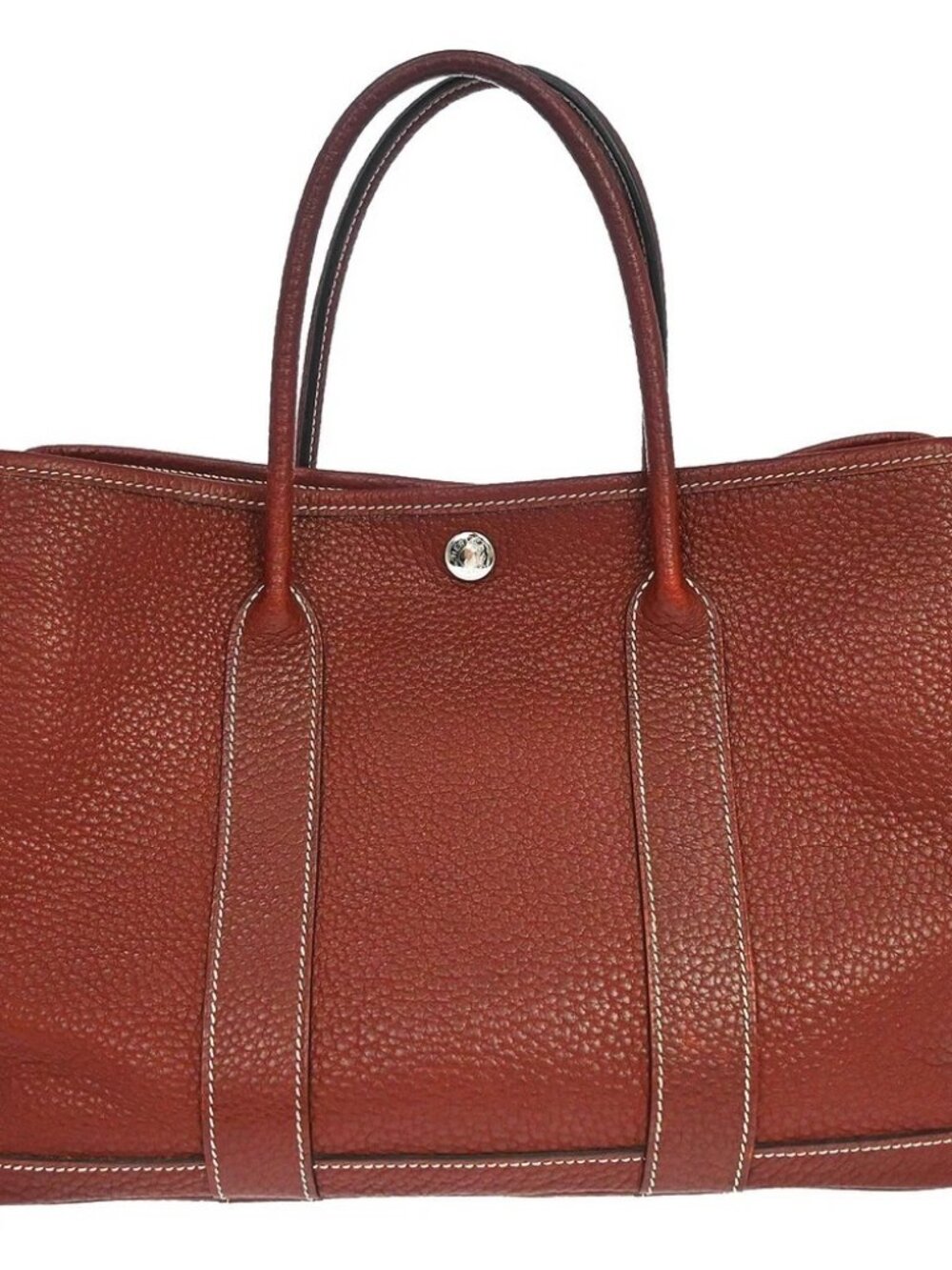 Hermes Rouge H Negonda Garden Party 30 TPM Tote Bag